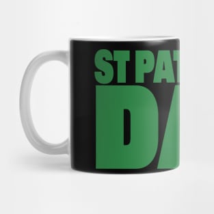 Green St Patricks Day Typography Mug